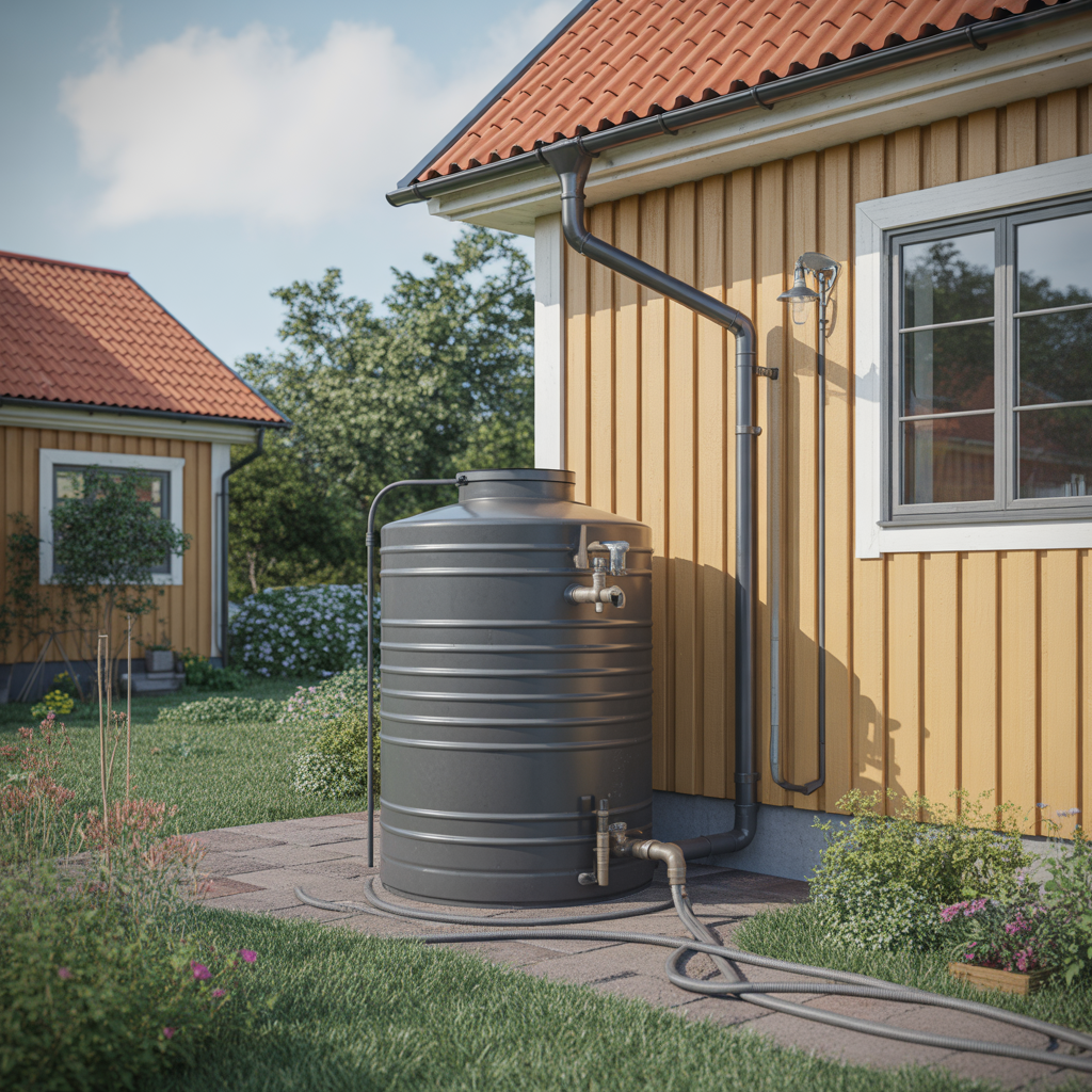 11.Hur installerar du en regnuppsamlingstank for bevattning