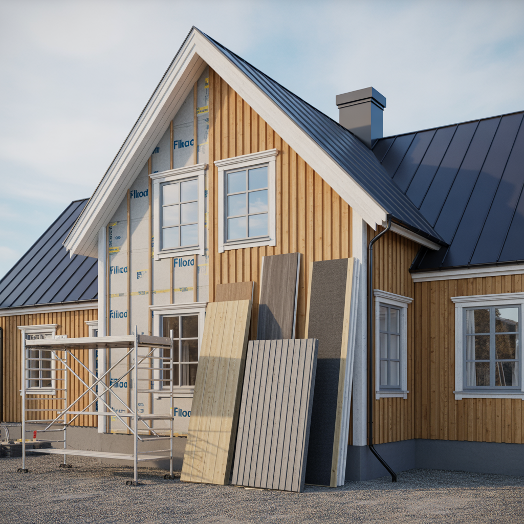 vad kostar det att byta ytterpanel materialval och arbetstid