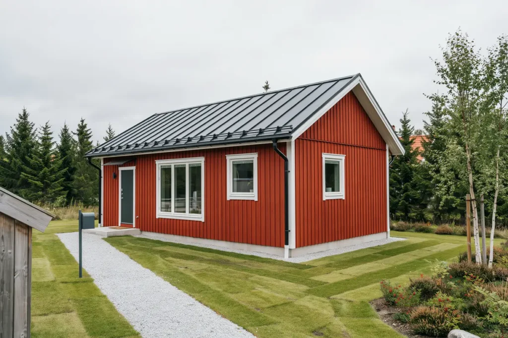 uppf rande av attefallshus med platta p mark i kers styckebruk str ngn s