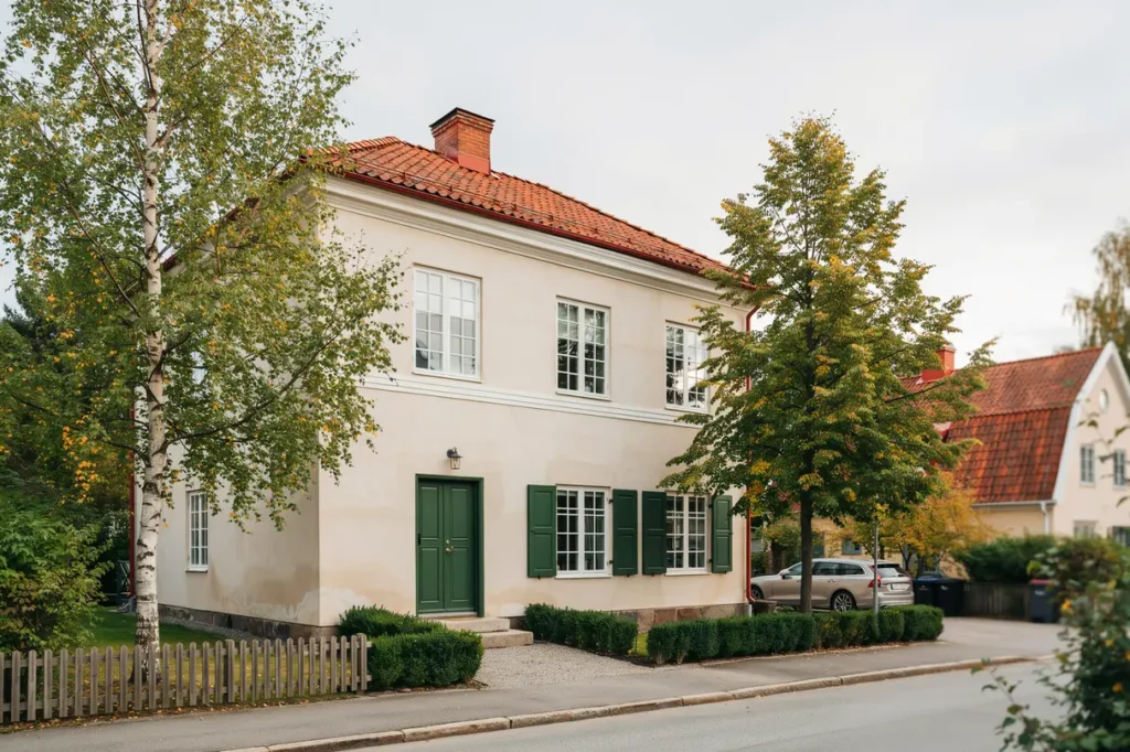 fasadbyte och renovering av putsfasad p villa i mariefred str ngn s