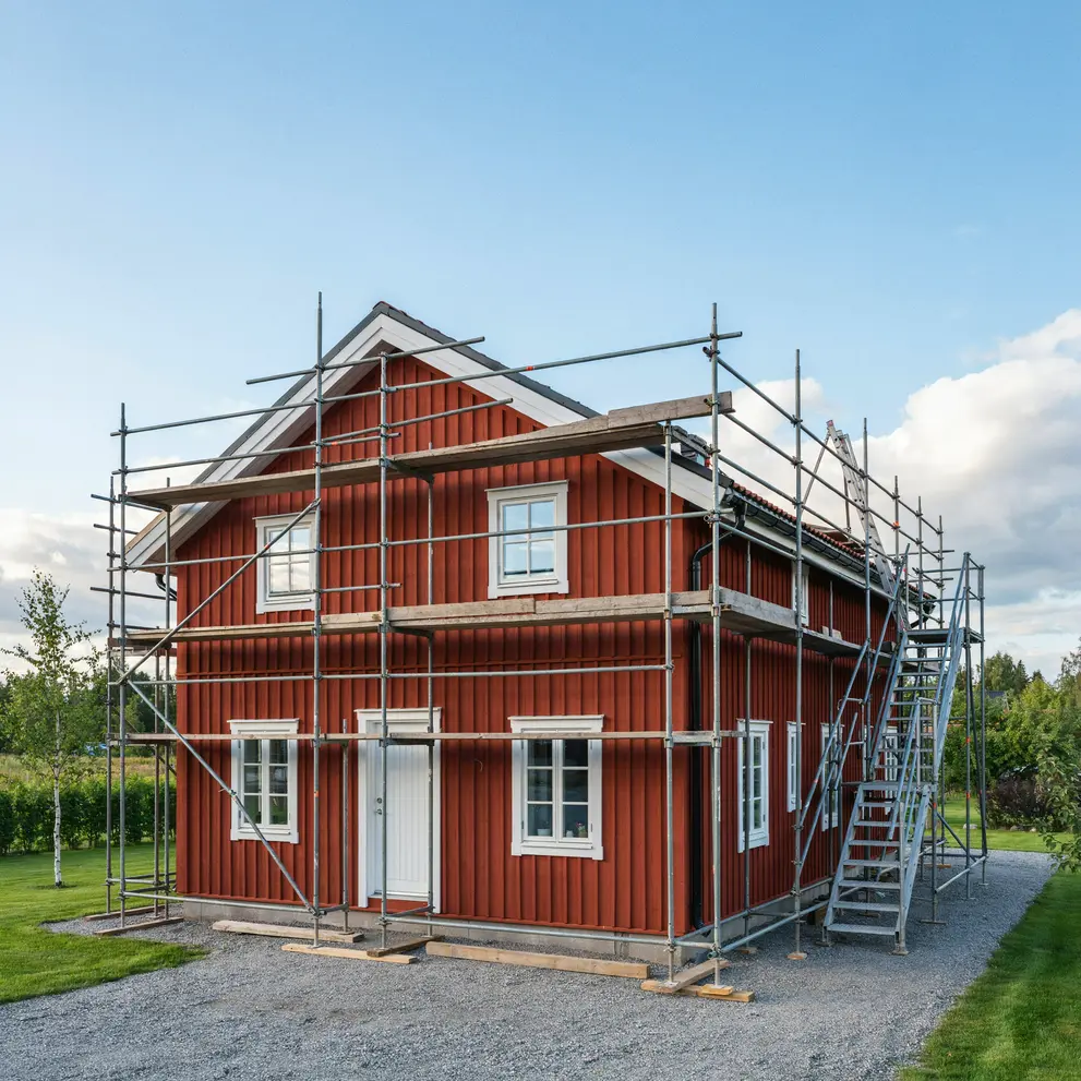 hyr byggstallning bygga stallning strangnas sormland